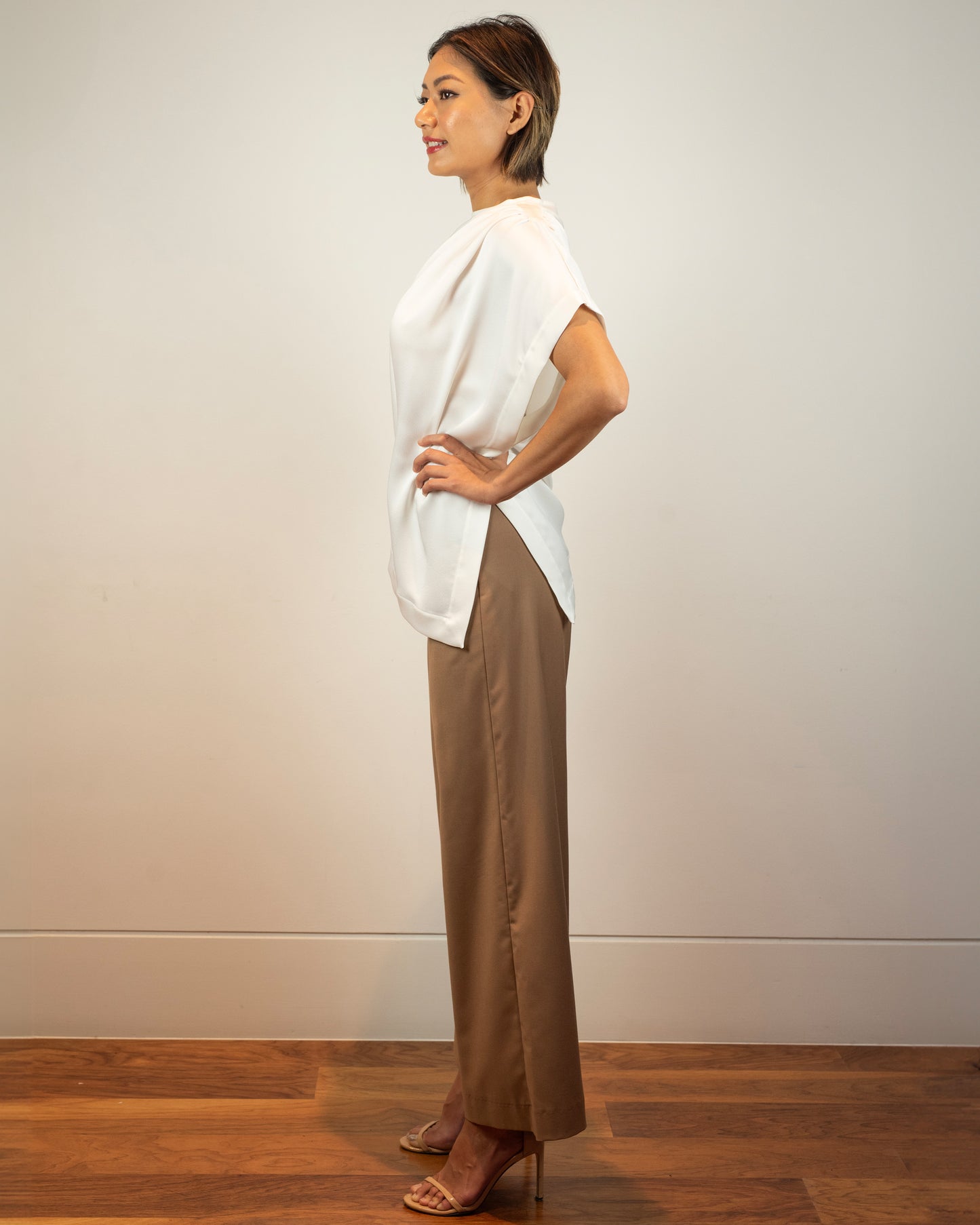 Wide Leg Pants - Camel