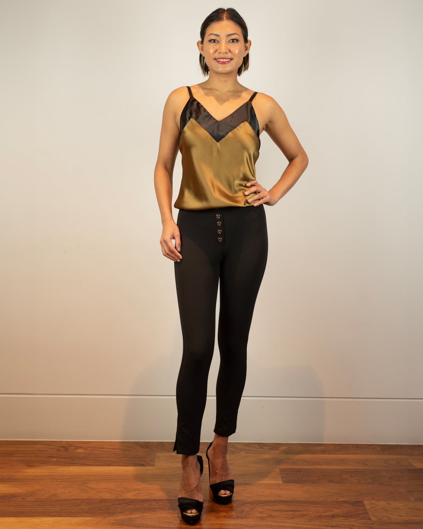 Gold Cami - Gold Khaki