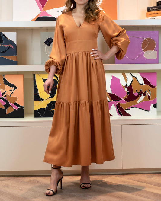 Mila Maxi Dress - Tan